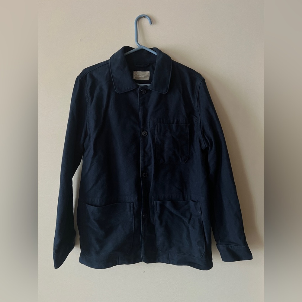 Everlane Flannel Chore Jacket - Size Large - Navy